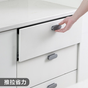 Manijas Adhesivas Fuertes Sin Taladro para Cajones y Gabinetes, Manijas Deslizantes Simples de Aleación de Zinc para Puertas y Ventanas - Product Image 1