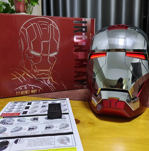 Casque de Moto <span class=keywords><strong>Iron</strong></span> <span class=keywords><strong>Man</strong></span> Électrique E1 2025 Vente Chaude avec Commande Vocale Jarvis et Ouverture/Fermeture en Anglais & Chinois - Product Image 1