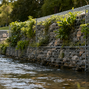 Cages <span class=keywords><strong>à</strong></span> gabions triangulaires pour murs de soutènement en <span class=keywords><strong>acier</strong></span> <span class=keywords><strong>galvanisé</strong></span>, jardinières d'intimité - Product Image 5