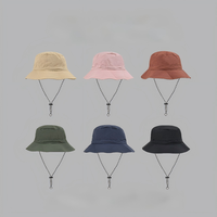 Chapeau Bob Unisexe en Polyester à Large Bord, Imperméable, Séchage Rapide, Protection Solaire, pour Camping, Randonnée, Voyage, Pêche, Taille Unique