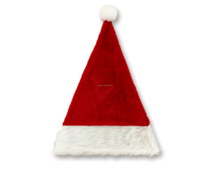 قبعة سانتا كلوز الكلاسيكية الحمراء المحبوكة من قماش سميك صديق للبيئة قابل للتمدد، تناسب الجميع، تُغسل يدويًا فقط لتعزيز الدفء في الحفلات - Product Image 4