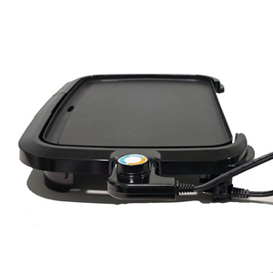 <b>Electric</b> Grill Pan ZY-301 Smokeless Non-Stick Flat <b>Griddle</b> 801W-1200W For BBQ Steak Skewers - Product Image 3