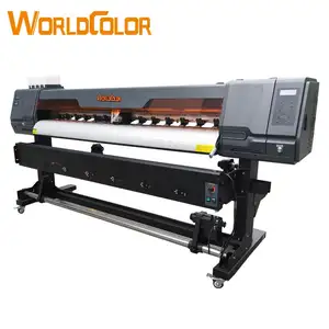 Worldcolor fábrica original 1,3 m 1,6 M 1,8 m plotter eco solvente impresora/impresora de sublimación impresora de inyección de tinta para publicidad