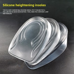 Soletta Trasparente Invisibile per Aumento Altezza, Non Si Collassa, Assorbe gli Urti, Deodorante, per <span class=keywords><strong>Uomo</strong></span> e Donna, Aumenta l'Altezza Senza Affaticare il Tallone - Product Image 4