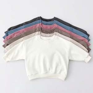 Venta al por mayor otoño logotipo personalizado niños sudaderas con capucha y sudaderas de alta calidad niños deporte liso niños grueso cómodo sudaderas - Product Image 1