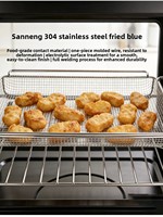 Sanneng Universal Dampf-Konvektionsofen-Spezifisches Backblech Kommerzielles Antihaft-Backblechgestell 304 Edelstahl Xynflon