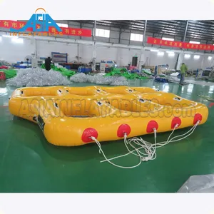 Bote hinchable Bali con forma de Donut, para deportes acuáticos, 5 conductores