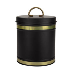 収納キャニスターセットパンボックスコーヒーティービスケットシュガーティンジャーフードグレードキッチンラウンドシェイプメタルフードコンテナアイアンモダン - Product Image 6