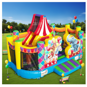 Château gonflable de <span class=keywords><strong>cirque</strong></span> de carnaval en PVC d'extérieur pour enfants, toboggan gonflable pour usage commercial - Product Image 1