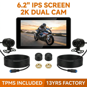 Nuovo Smart Hub per Moto M5 2026 - CarPlay Wireless e Android <span class=keywords><strong>Auto</strong></span> IPS da 6.2'' - Doppia Dash Cam 2K - Impermeabile IP67 - 13 Anni di Garanzia del Produttore - Product Image 1