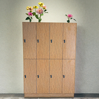 Casier de vestiaire commercial en HPL phénolique étanche pré-assemblé avec serrure électronique, certifié CE, résistant à la rouille et durable