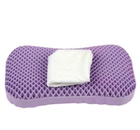 Oreiller TPE Design ergonomique Gel refroidissant respirant housse tricotée lavable à la main Protection du cou réduit l'inconfort chaise de bureau