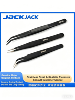 Pince à épiler de précision JACK en acier inoxydable, kit d'outils pour artisanat et journalisation, pointes pointues et courbées, idéal pour les travaux de réparation