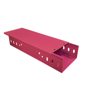 รางเคเบิลเหล็กชุบสังกะสีกันสนิมกันน้ำ ขนาด 100*100 มม. สำหรับงานภายนอกอาคาร เคลือบด้วยผงสี ขายส่ง - Product Image 3