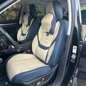 Housses de siège auto universelles entièrement couvrantes en cuir Nappa durable, sportives, toutes saisons, pour berlines et SUV, 90% compatibles, 11 couleurs, ensemble avant/arrière - Product Image 4