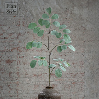 FONG IAN 176cm Grande composition de verdure artificielle en forme de figuier à feuilles de violon pour vase de sol, idéale pour hall d'hôtel, mariage, Thanksgiving, Nouvel An, Noël