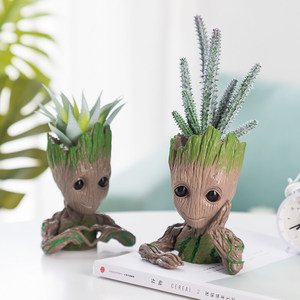 Nuovo arrivato Baby <span class=keywords><strong>Groot</strong></span> Flowerpot fioriere succulente Flower The Guardians Of Galaxy Tree Man Action Figures - Product Image 4