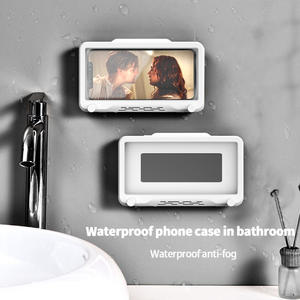 Caja Impermeable para Teléfono Móvil para Baño, sin Perforaciones, Soporte para Ver Televisión en la Ducha, para Cocina, Baño, Espejos - Product Image 6