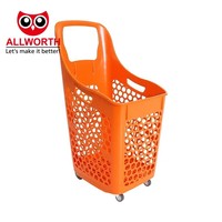 Panier de courses à main personnalisé avec logo, couleur personnalisée, facile à tenir, 28L, avec poignée pliable