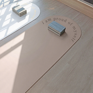 Esterillas de <span class=keywords><strong>yoga</strong></span> de goma de colores lisos, rectangulares, ovaladas y curvas, definidas por el usuario, con base antideslizante - Product Image 4