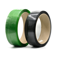 Sangles d'emballage PET 16mm 19mm 25mm 32mm, ceintures de cerclage vertes personnalisables, rouleau de cerclage manuel en plastique