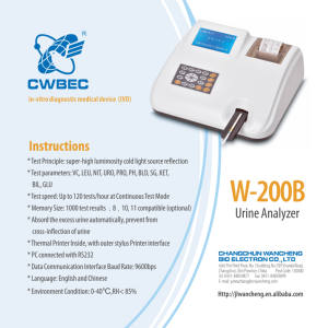 Equipo de laboratorio médico, Analizador de orina semiautomático de W-200B, bajo precio - Product Image 5