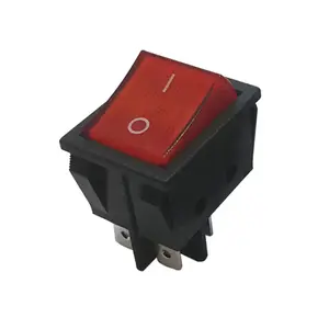 Fabricante off switch balancim 16a 250v vermelho iluminado interruptor de barco para equipamentos domésticos