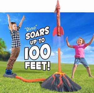 Lanzador de Cohetes para Niños, Lanzadores de Dinosaurios, Lanza hasta 100 pies, Juguetes para Exteriores, Diversión Familiar, Juguete de Dinosaurio - Product Image 4