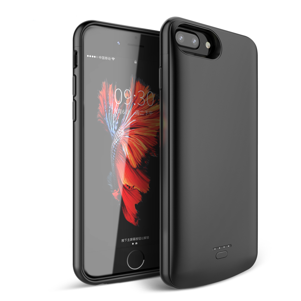 Внешний аккумулятор, беспроводной защитный чехол для телефона, портативное зарядное устройство 5000 мАч, большой емкости, источник питания для iphone 6/6s/6p/6sp/7/7p/8/8p