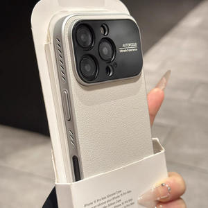 IPhone 17 Pro Max 17 Pro 17 Pro 17 공기 렌즈 보호 전화 커버용 초박형 정품 가죽 방열 휴대 전화 케이스 - Product Image 4