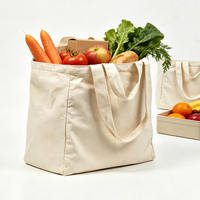 Sac fourre-tout en coton grand format, écologique, personnalisé avec logo imprimé, double poignée, réutilisable, en toile naturelle, pour courses