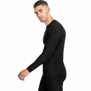 Leeres Langarm-T-Shirt Herren Athletic Under Shirt Anpassen Baumwolle Spandex Herbst Slim Fit T-Shirt für Männer Beste Qualität Marke - Product Image 2