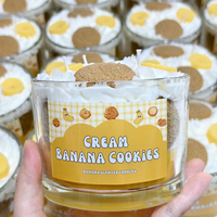 Vela Aromática con Aroma a Pastel de Lima, Nueva Vela de Cera de Soya de 3 Mechas para Decoración del Hogar, Recuerdo de Boutique, Recuerdo de Boda, Regalo de Cumpleaños