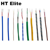 Sonda de Sensor de Temperatura Industrial HT Elite Tipo K/J/E/N/T/R/S/B, Cable de Extensión TC, Cable Termopar Trenzado Desnudo