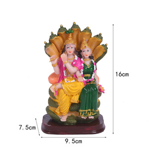Couple en résine indienne artisanat ornements déesse thaïlandaise décorations de bureau statue de dieu hindou - Product Image 5