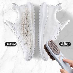 Double-sided <b>Silicone</b> Shoe Brush Soft Bristles Eco-Friendly Durable Grip Handle Waterproof Dirt Removal Cleaning <b>Tool</b> - Product Image 5