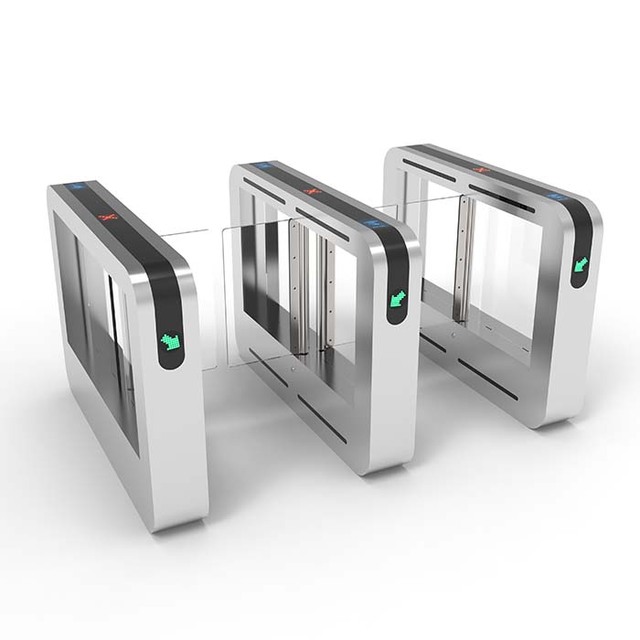 High Security Entrance Swing Barrier Gate Turnstile With Qr Code Scanner Face Recognition for Indoor and Outdoor