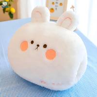 Coussin chauffe-mains en peluche Kawaii, doux en polaire Sherpa, pour l'hiver, personnalisable en forme d'animal