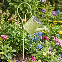 Arrosoir solaire décoratif en fer forgé, lampe à piquet LED étanche pour jardin, cour et pelouse