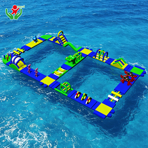 Percorso a Ostacoli Gonfiabile Galleggiante Economico, Attrezzatura Leggera per Giochi Acquatici per Lago, Piscina, Feste all'Aperto e Intrattenimento - Product Image 4