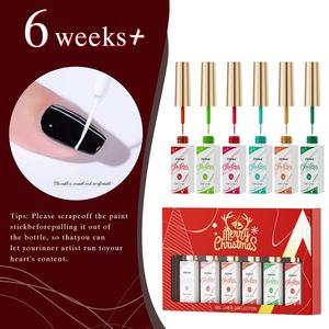 JTING Nouvelle Collection de Vernis à Ongles Gel Liner Noël 6 Couleurs – Coffret OEM ODM Fournitures pour Ongles Personnalisation Gratuite - Product Image 3