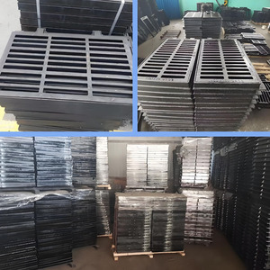 Couvercles de caniveaux de drainage routier EN124 <span class=keywords><strong>B125</strong></span> Jin Zhisheng, haute qualité, très demandés, 200x500mm, peinture asphalte noire, forme rectangulaire - Product Image 5