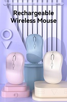 2.4GHz BT Rechargeable USB Optical Dual Mode Gaming Mini Right Mouse 1600DPI Office Mute Laptop Tablet PC Portable