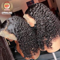 Peluca rizada virgen vietnamita birmana sin procesar, cabello humano indio doblemente estirado, peluca frontal de encaje 13x6 HD sin pegamento para mujer
