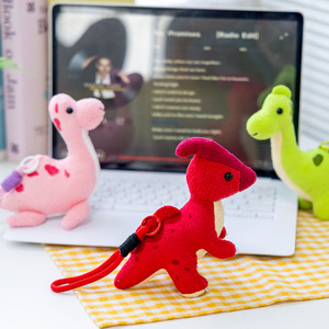 Miniature Lifelike Tyrannosaurus Rex Plush Toy <b>Keychain</b> Bag Charms Stuffed Animal <b>Keychain</b> Fluffy Gifts - Product Image 2