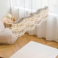 Vente en gros en usine de lustre plafonnier LED en cristal moderne nouveau design de décoration d'intérieur