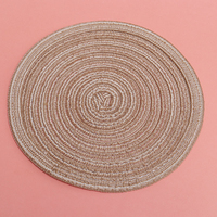 Tapis de maison de poupée à l'échelle 1/12, tapis miniature rond tissé, tapis de sol textile pour la décoration de scène de diorama