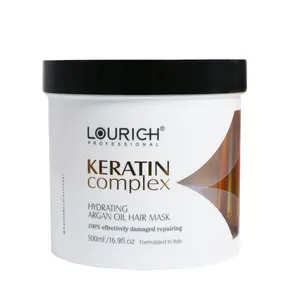 Lourich cold treatment coarse frizz damaged hair repairing long lasting smooth straight hair mask hair spa cream treatment