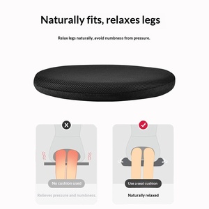 Memory Cotton <strong>Round</strong> <strong>Cushion</strong> for Tatami Chair Floor Stool Dining Table &amp; Chair-Solid Color Polyester - Product Image 4
