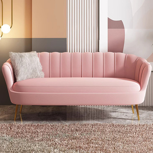 Canapé en velours doré sectionnel <span class=keywords><strong>pas</strong></span> <span class=keywords><strong>cher</strong></span> nordique métal tissu chaise d'hôtel simple luxe moderne maison salon ensemble canapés mobilier de bureau - Product Image 2